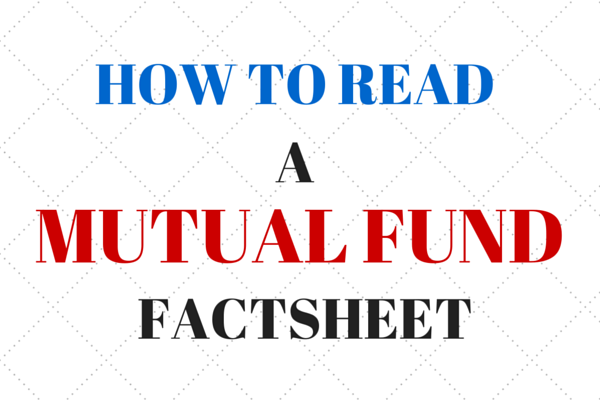 how to read a mutual fund factsheet